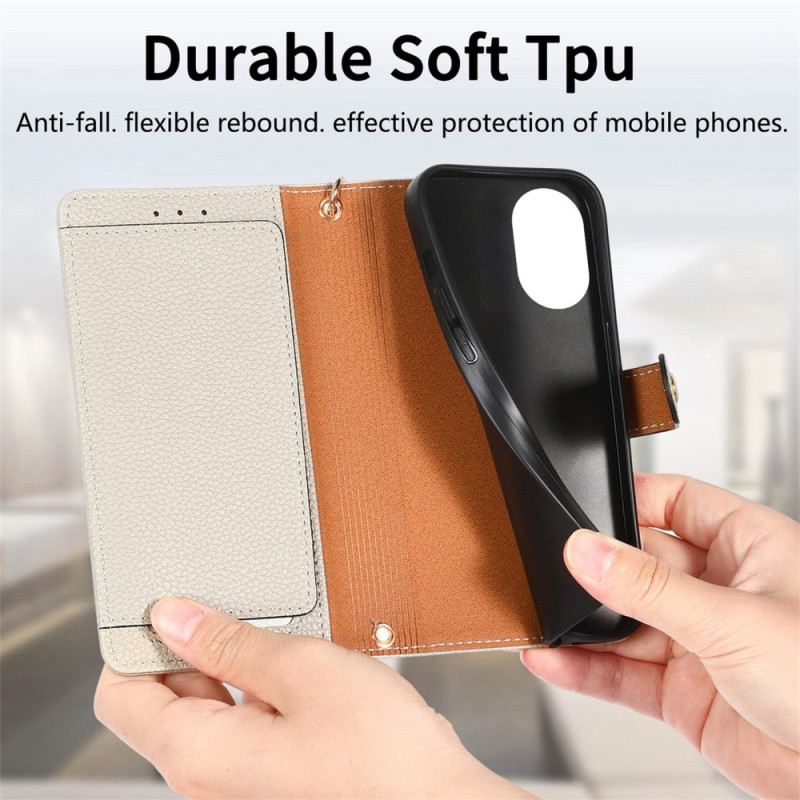 Kinyitható Bőrtok Huawei Nova 13 Pro Szívmintás Rfid-védelem