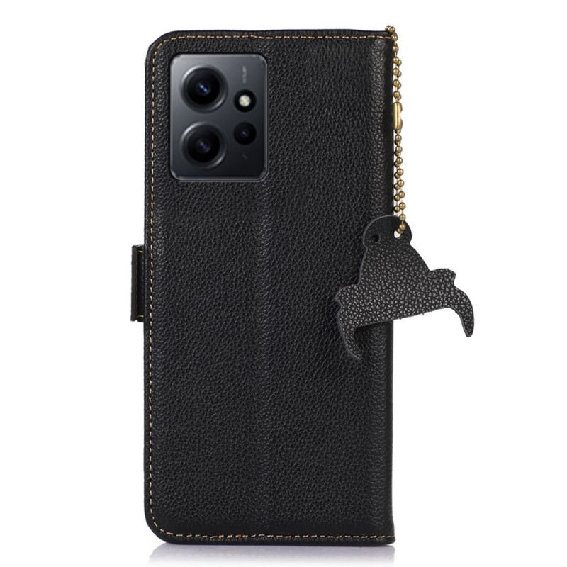 Fliptok / Bőrtok Xiaomi Redmi Note 12 4G Eredeti Rfid Texturált Bőr