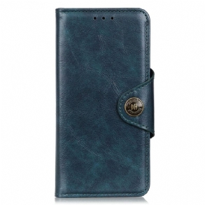 Fliptok / Bőrtok Xiaomi Redmi Note 12 4G Lakkbőr Khazneh Gomb