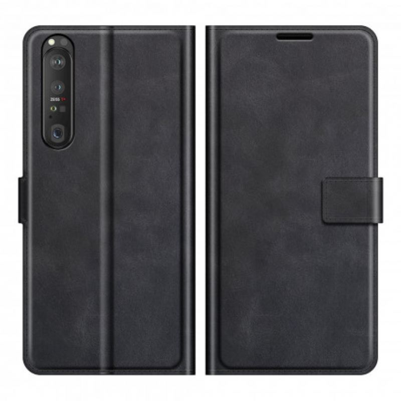 Fliptok Sony Xperia 1 III Vékony. Extrém Bőrhatás