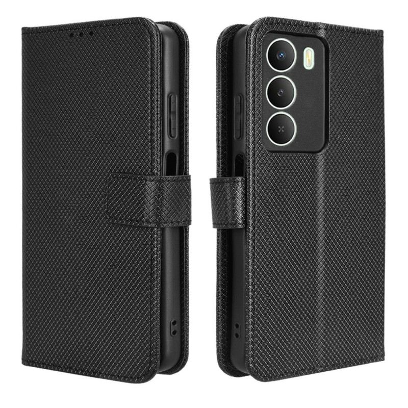 Bőrtok Realme 14x 5g Gyémánt Textúra