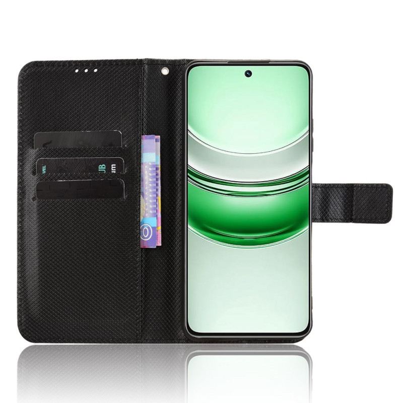 Bőrtok Realme 14x 5g Gyémánt Textúra