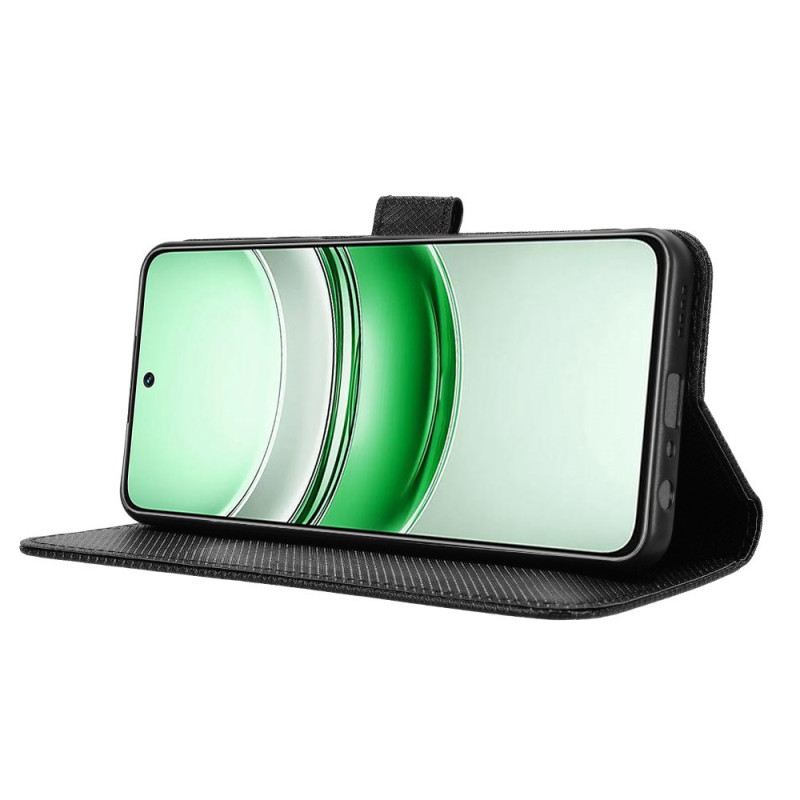 Bőrtok Realme 14x 5g Gyémánt Textúra