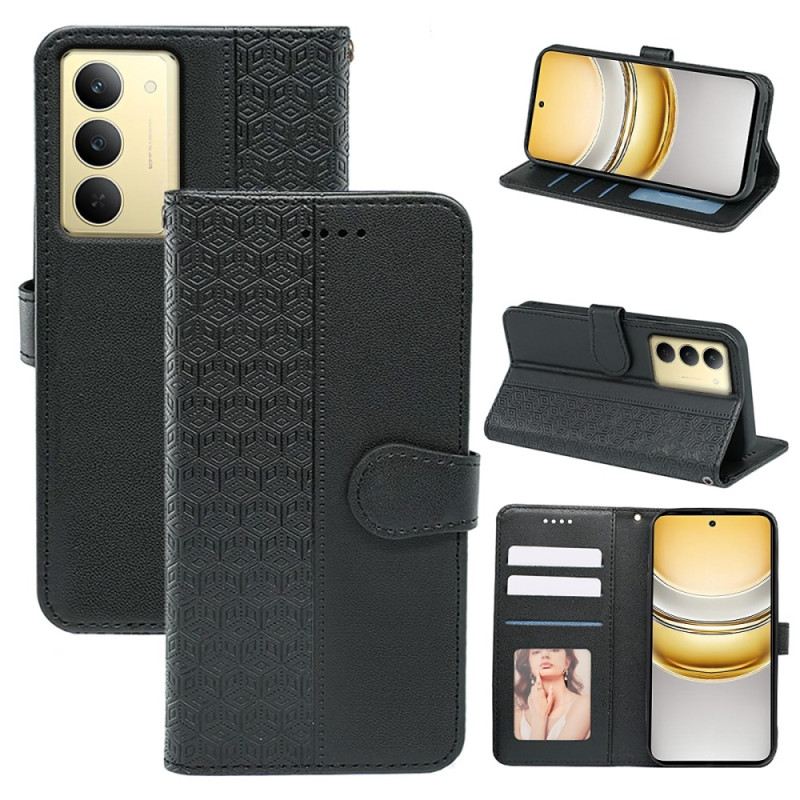 Bőrtok Realme 14x 5g Prémium