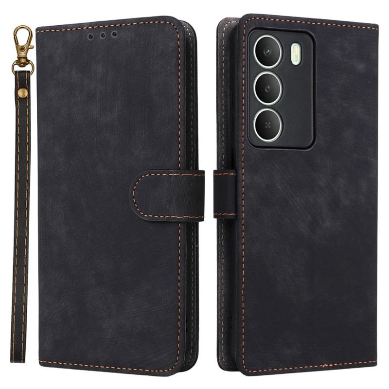 Bőrtok Realme 14x 5g Rfid-védelemmel Ellátott Műbőr