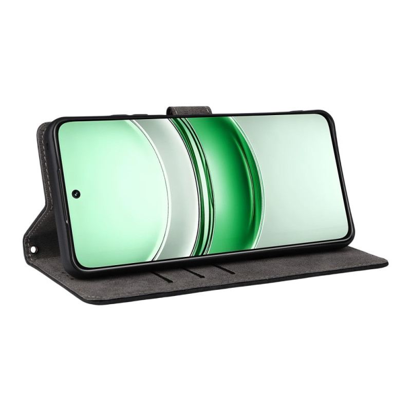 Bőrtok Realme 14x 5g Rfid-védelemmel Ellátott Műbőr