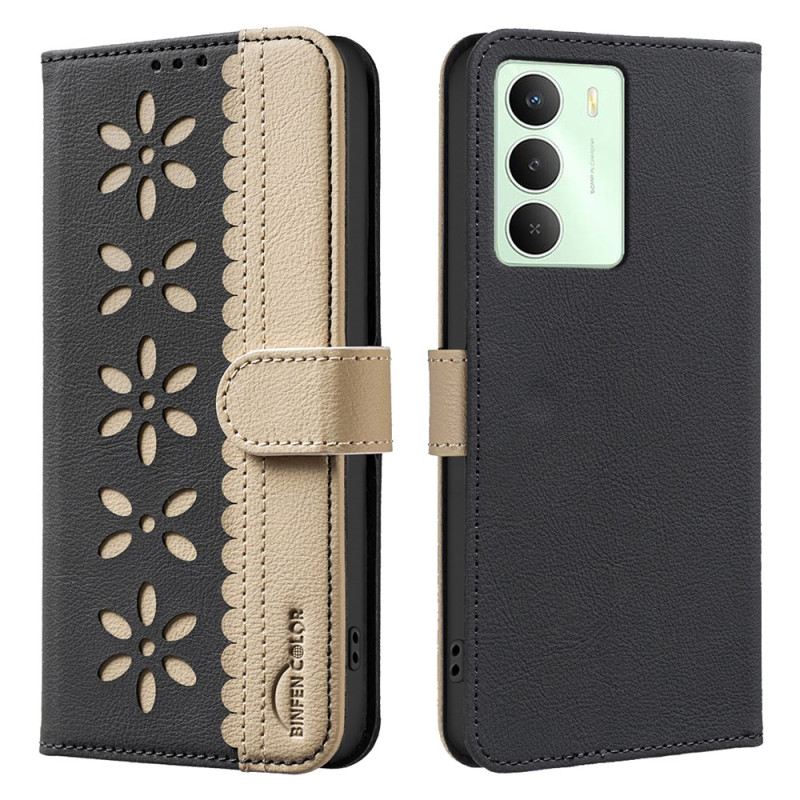 Fliptok Realme 14x 5g Virágos Binfen Color
