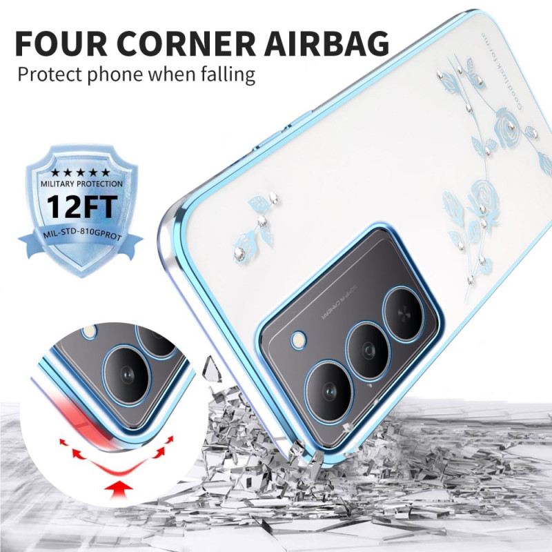 Tok Realme 14x 5g Kadem Virágdíszek És Strasszok