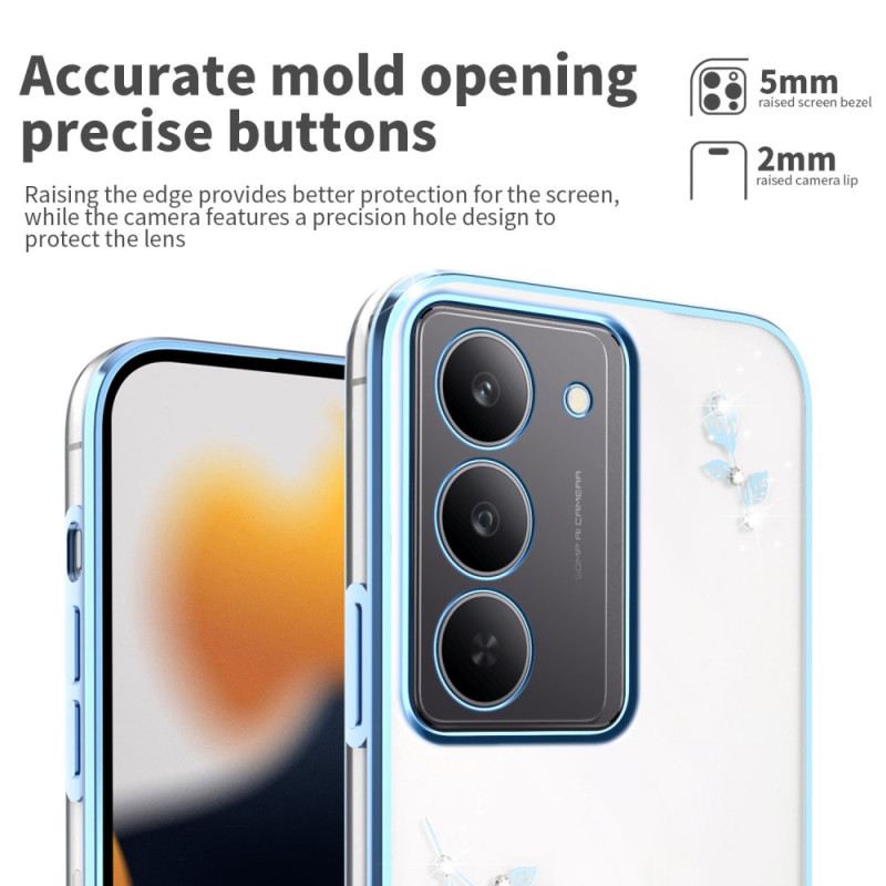 Tok Realme 14x 5g Kadem Virágdíszek És Strasszok