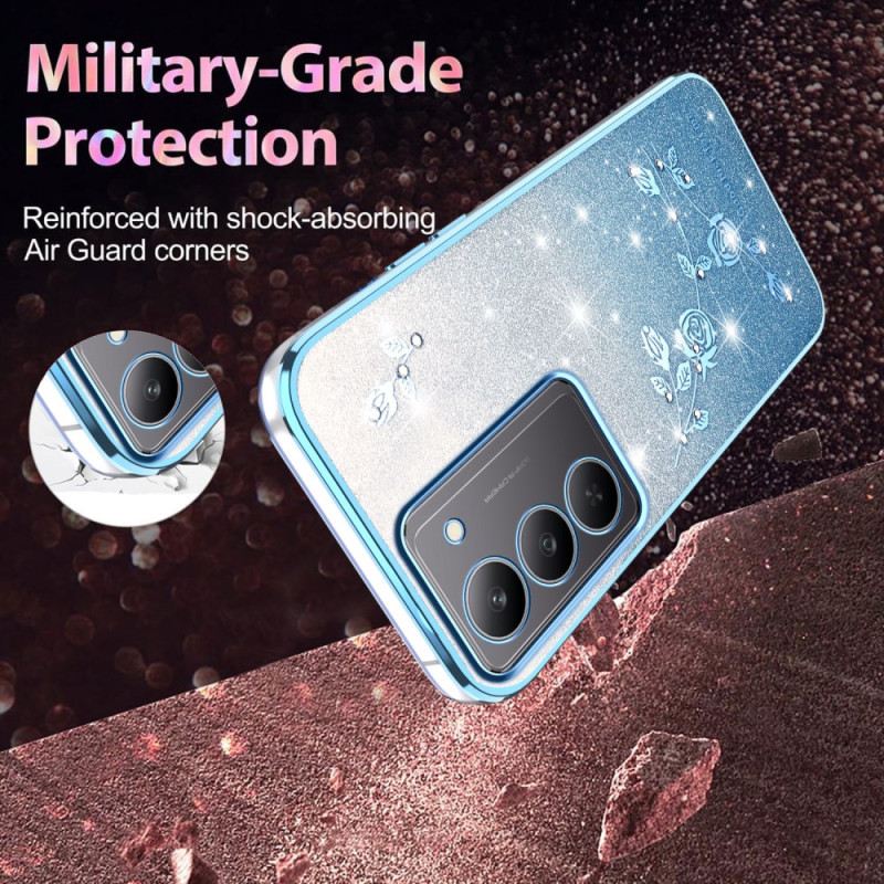 Tok Realme 14x 5g Kadem Virágok És Strasszok