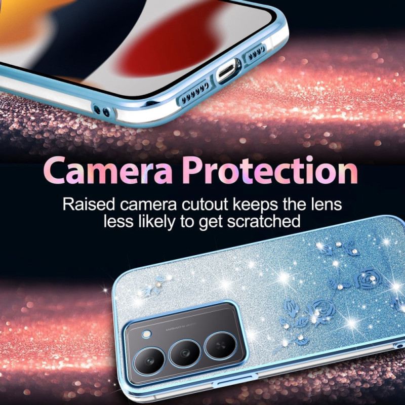 Tok Realme 14x 5g Kadem Virágok És Strasszok