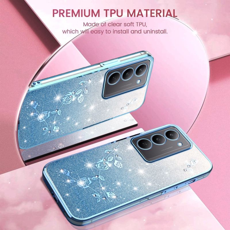 Tok Realme 14x 5g Kadem Virágok És Strasszok