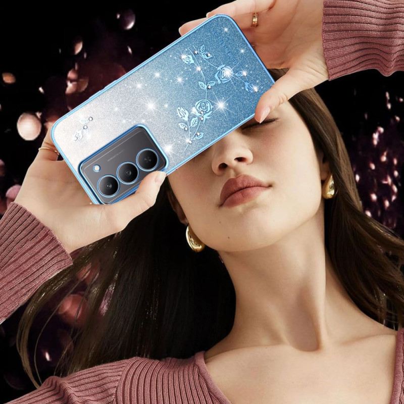 Tok Realme 14x 5g Kadem Virágok És Strasszok