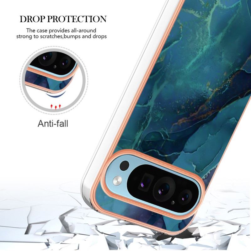 Tok Google Pixel 9 Márvány Dekor Tartógyűrű