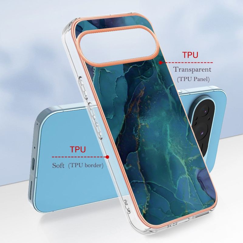Tok Google Pixel 9 Márvány Dekor Tartógyűrű
