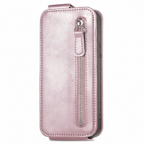 Bőrtok Sony Xperia 10 Vi Függőleges Füles Érmepénztárca