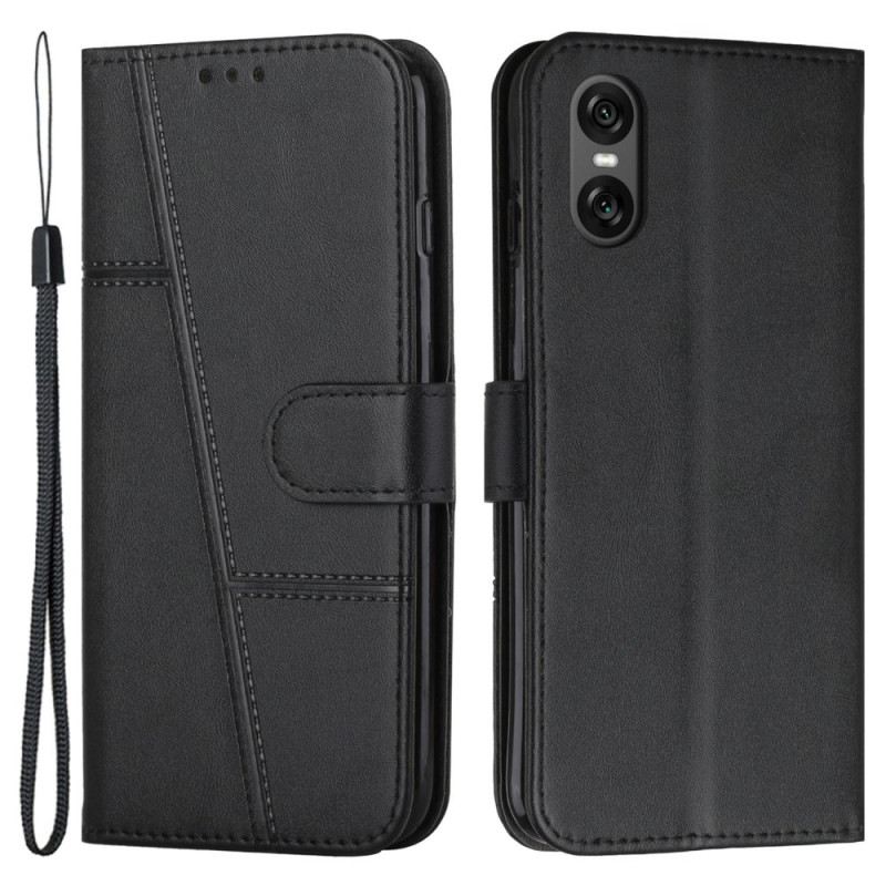 Bőrtok Sony Xperia 10 Vi Üzlet Lanière-ben