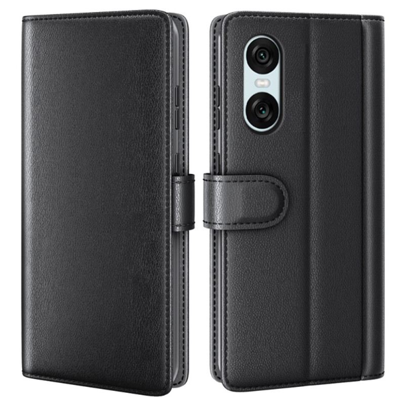 Bőrtok Sony Xperia 10 Vi Valódi Bőr