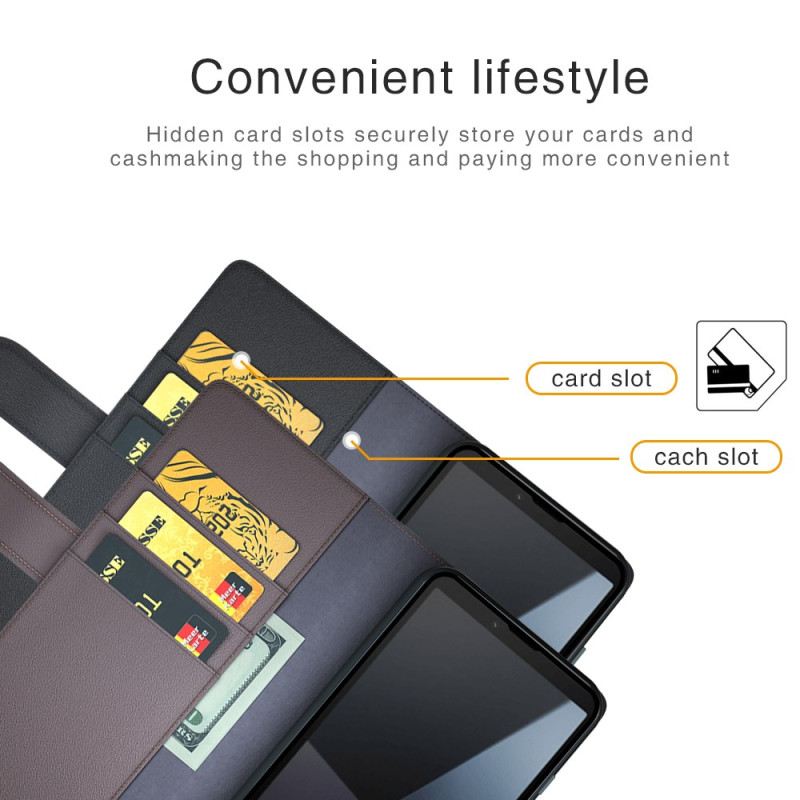 Bőrtok Sony Xperia 10 Vi Valódi Bőr