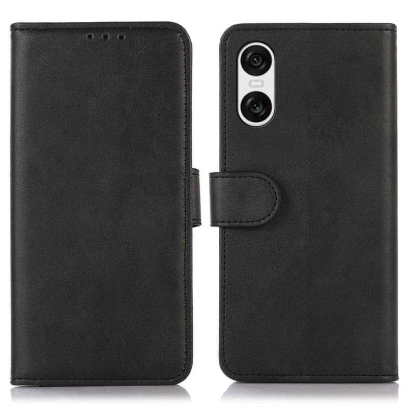 Fliptok Sony Xperia 10 Vi Bőr Hatású Mágneses Kapocs