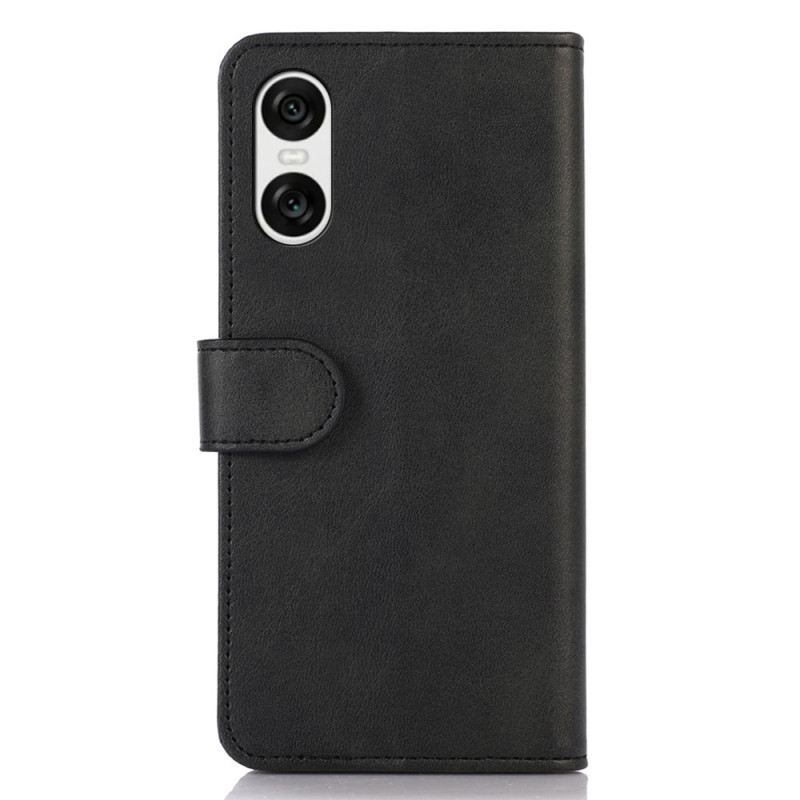 Fliptok Sony Xperia 10 Vi Bőr Hatású Mágneses Kapocs