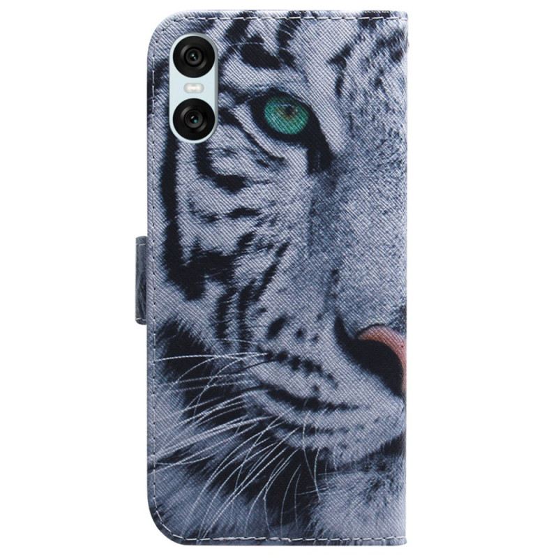 Fliptok Sony Xperia 10 Vi Fehér Tigris