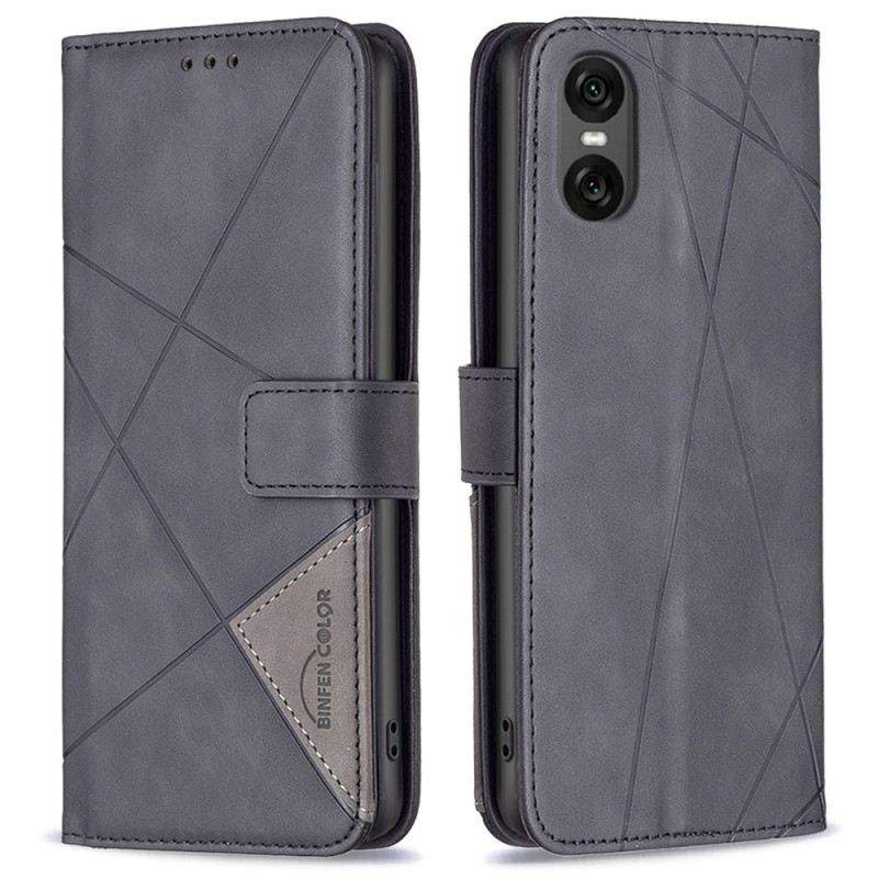 Kinyitható Bőrtok Sony Xperia 10 Vi Binfen Color Geometriai Minta