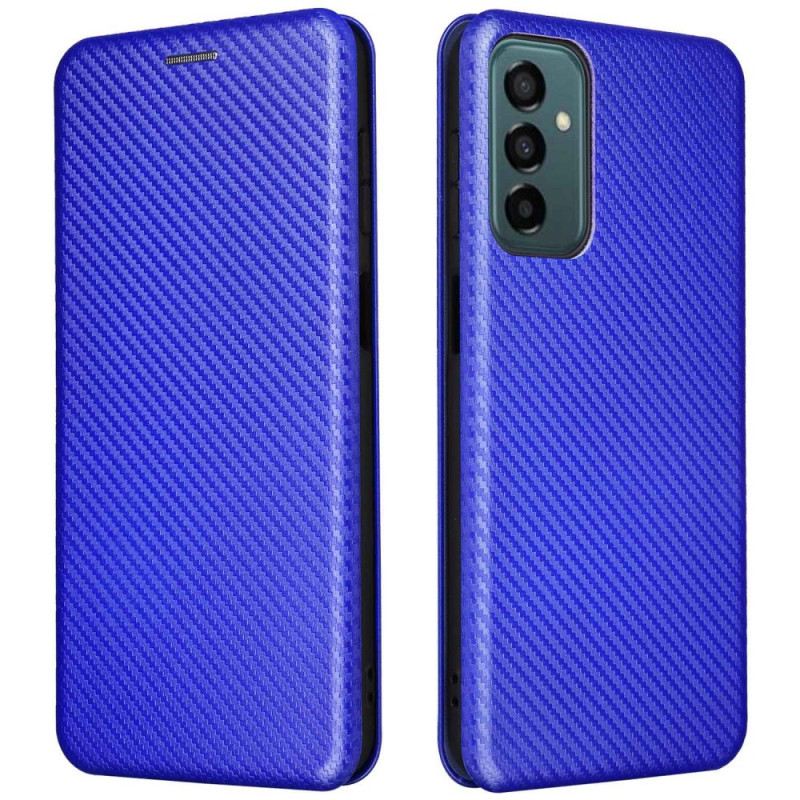 Fliptok Samsung Galaxy M23 5G Bőrtok Szénrost