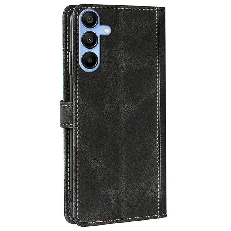 Bőrtok Samsung Galaxy A15 Kéttónusú Fantázia