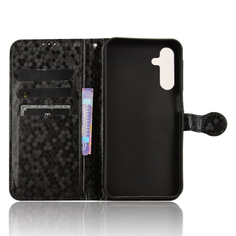 Bőrtok Samsung Galaxy A15 Ragyogó Szíj