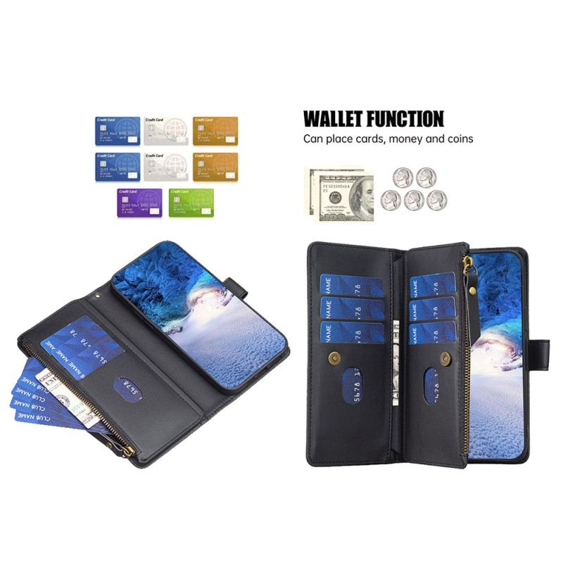 Bőrtok Samsung Galaxy A15 Szíjas Érmepénztárca