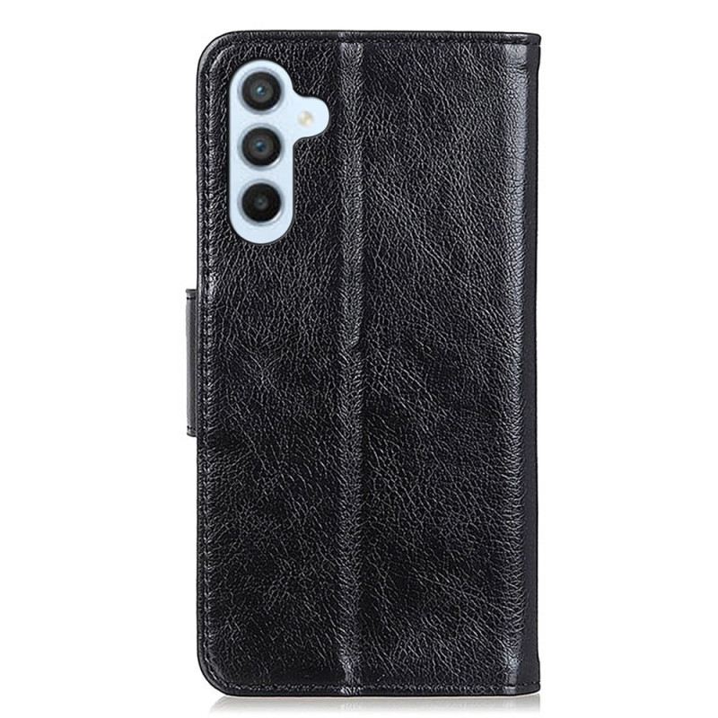 Bőrtok Samsung Galaxy A15 Texturált Hasított Nappa Bőr