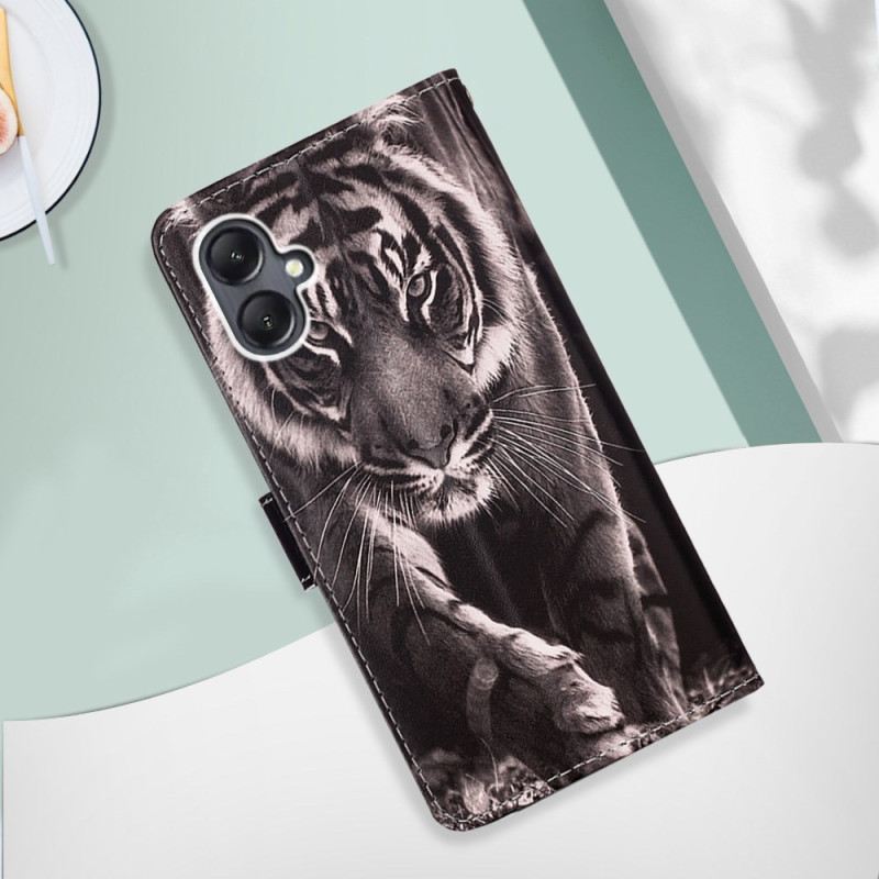 Bőrtok Samsung Galaxy A15 Tigris Szíjjal