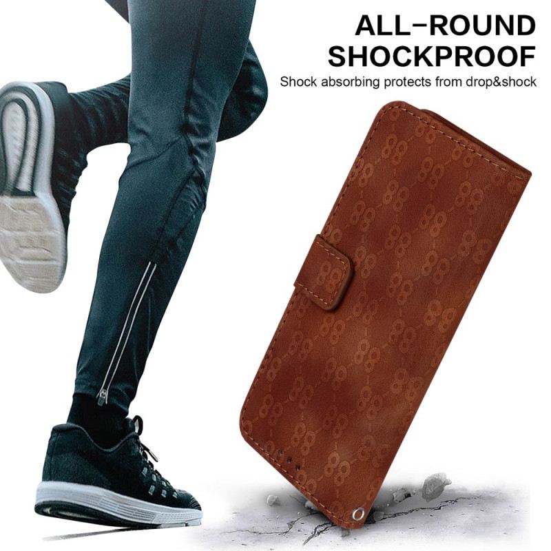 Fliptok Samsung Galaxy A15 88-as Kivitel Hevederrel