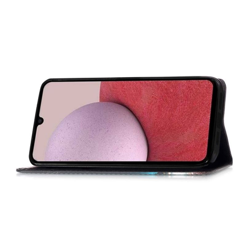 Fliptok Samsung Galaxy A15 Álom Cica Szíjjal