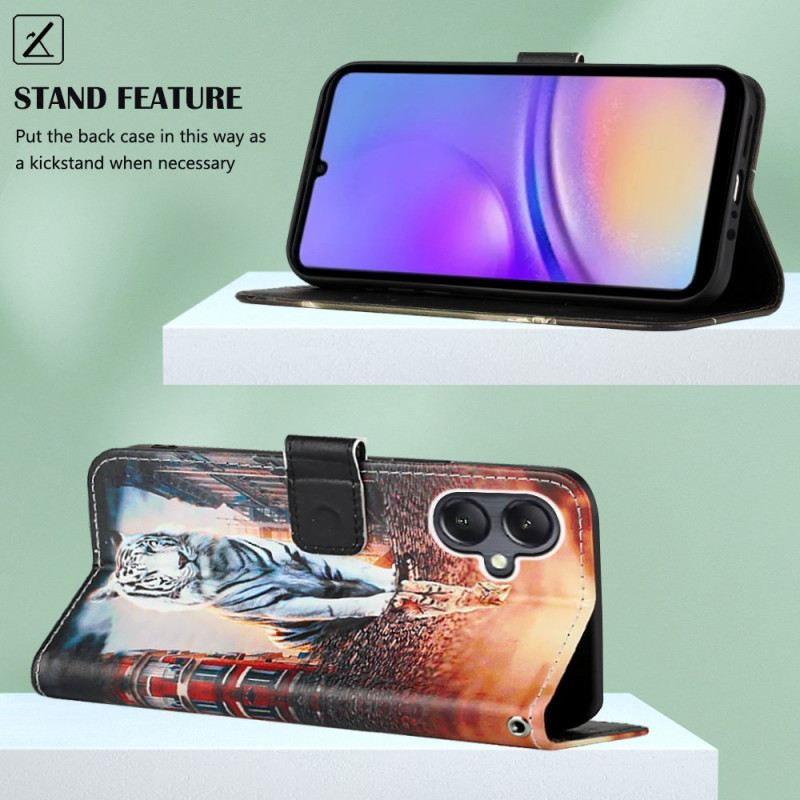 Fliptok Samsung Galaxy A15 Álom Cica Szíjjal