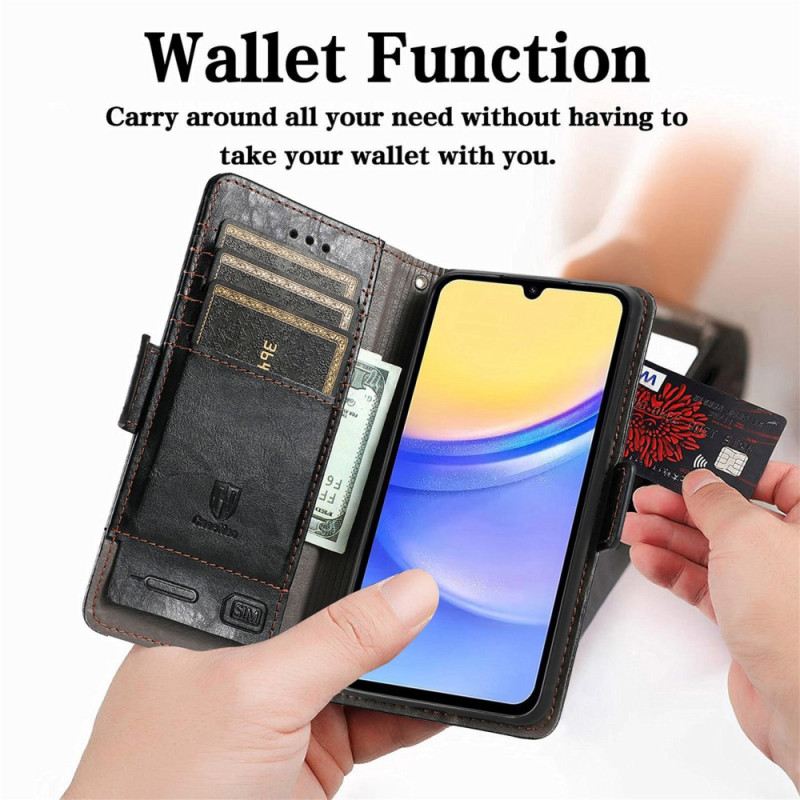 Fliptok Samsung Galaxy A15 Kéttónusú Rfid Blokkoló Caseneo