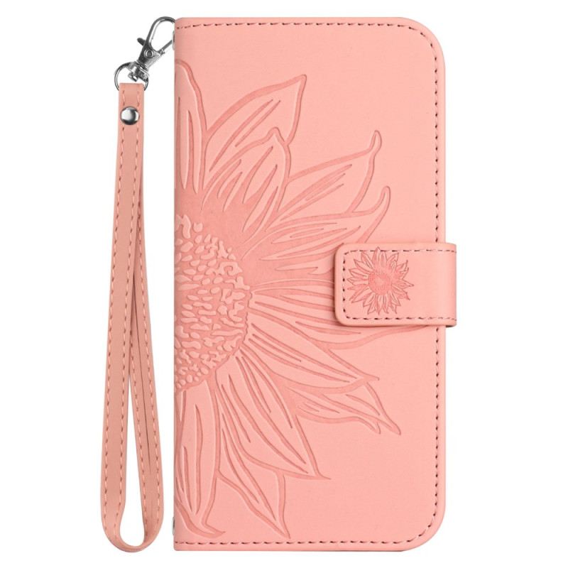 Fliptok Samsung Galaxy A15 Napraforgó Szíjjal