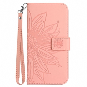 Fliptok Samsung Galaxy A15 Napraforgó Szíjjal