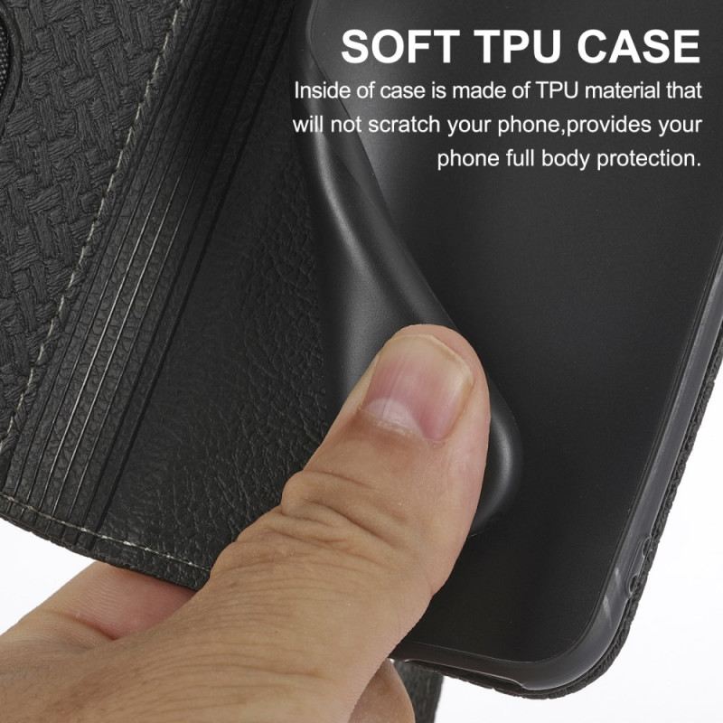 Fliptok Samsung Galaxy A15 Pántos Szőtt Kivitel