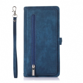 Fliptok Samsung Galaxy A15 Pénztárca Pánttal És Vállpánttal