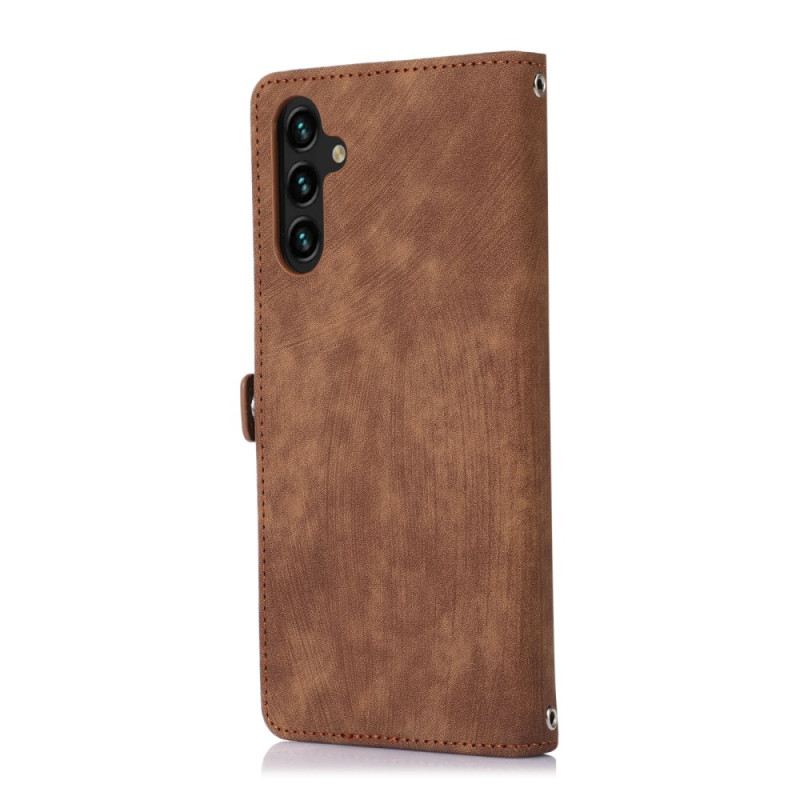 Fliptok Samsung Galaxy A15 Pénztárca Pánttal És Vállpánttal