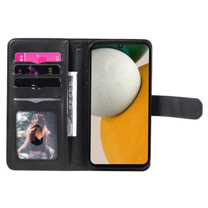 Kinyitható Bőrtok Samsung Galaxy A15 10 Kártyabirtokos