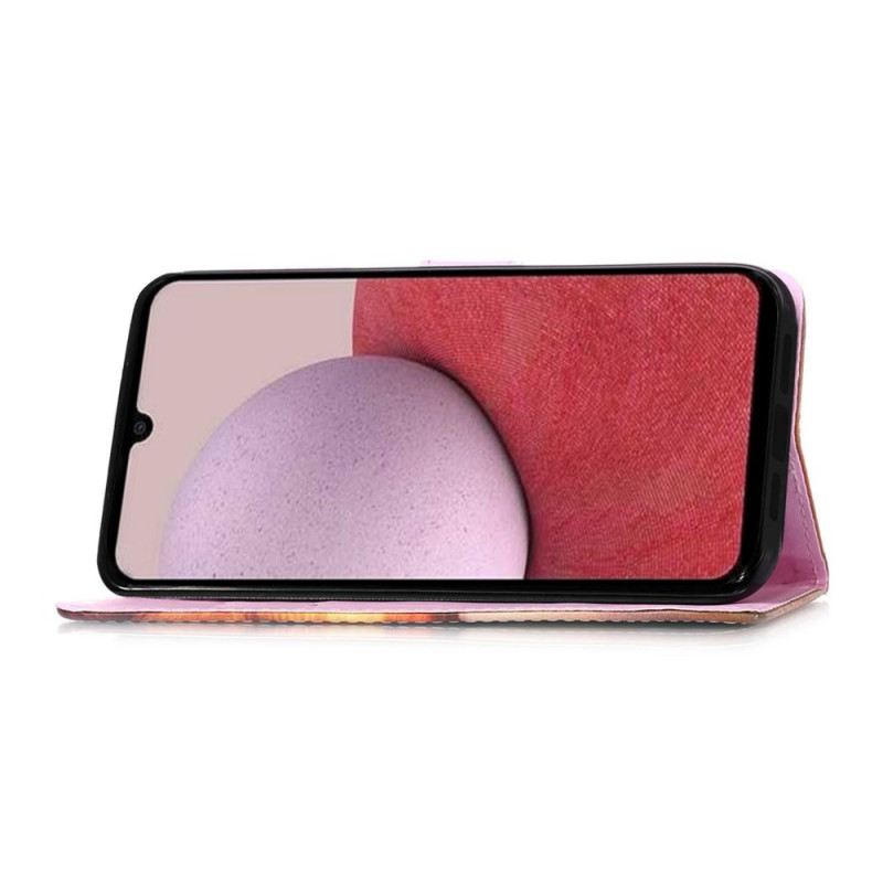 Kinyitható Bőrtok Samsung Galaxy A15 Baby Panda Szíjjal