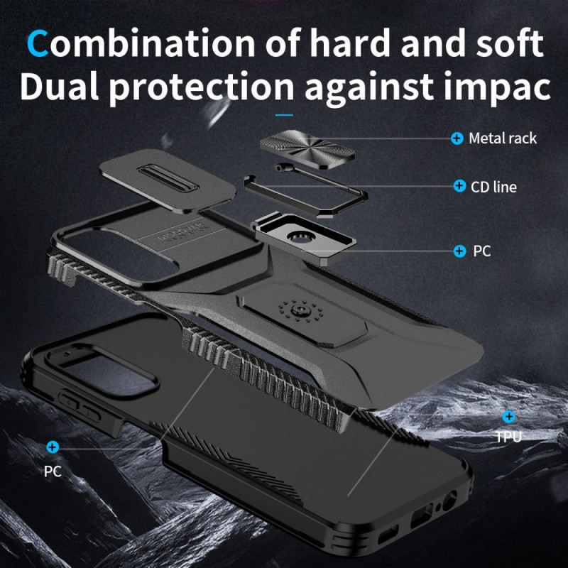 Tok Samsung Galaxy A15 Kétrétegű Ütésálló És Csúszó Lencsevédő