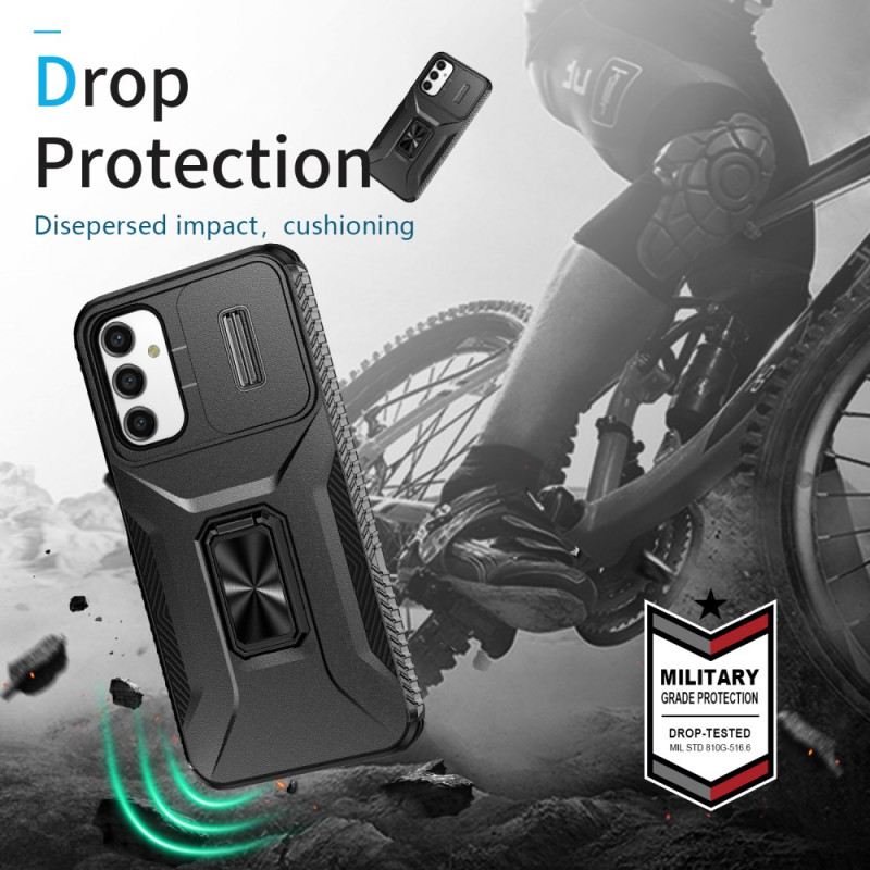 Tok Samsung Galaxy A15 Kétrétegű Ütésálló És Csúszó Lencsevédő