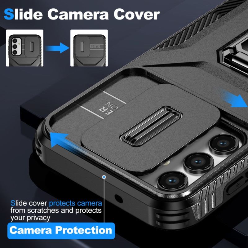 Tok Samsung Galaxy A15 Kétrétegű Ütésálló És Csúszó Lencsevédő