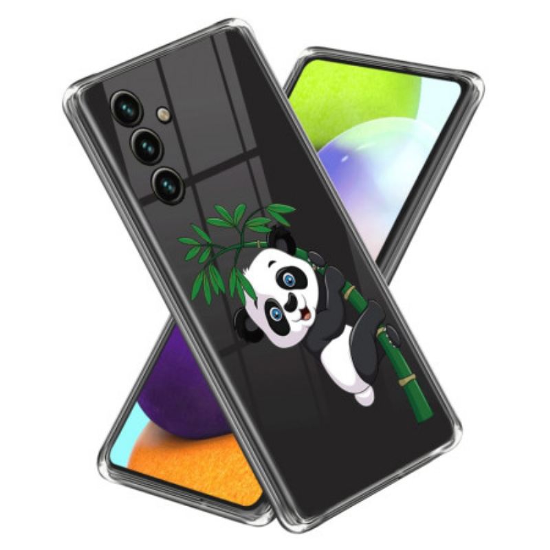 Tok Samsung Galaxy A15 Panda És Bambusz Mintás Tok