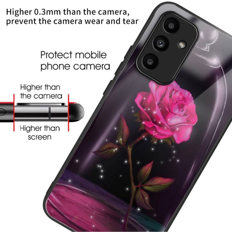 Tok Samsung Galaxy A15 Rózsaszín Edzett Üveg