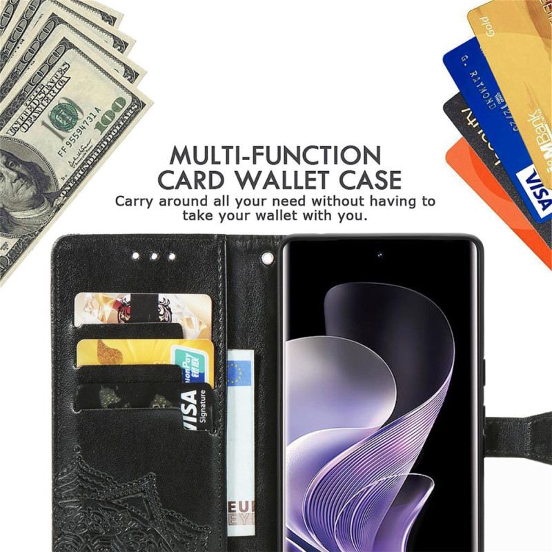 Bőrtok Xiaomi Redmi Note 14 Pro Plus 5g Barokk Mandala